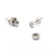 PENDIENTES DE ORO BLANCO DE 750 MILÉSIMAS (18K) CON 34 DIAMANTES DESMONTABLES