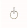 Pendientes de oro blanco y oro rosa (18K) con diamante