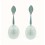 Pendientes de oro blanco (18K) con diamante y perla cultivada