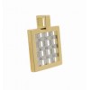 Colgante de oro blanco y oro amarillo (18K) con diamante