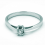 Solitario de oro blanco (18K) con diamante