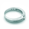 Solitario de oro blanco (18K) con diamante