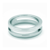 Solitario de oro blanco (18K) con diamante