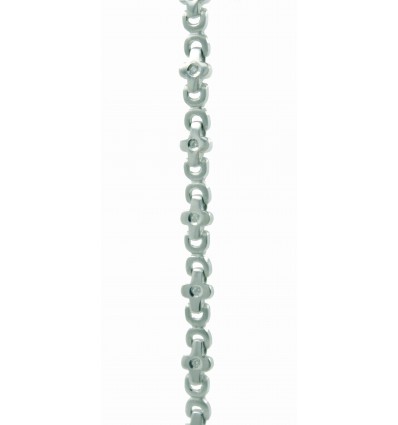 Pulsera de oro blanco (18K) con diamante