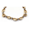 PULSERA PARA SEÑORA DE ORO AMARILLO Y BLANCO DE 750 milésimas (18K) . DISEÑO ITALIANO. 19CMS X 0,90CMS