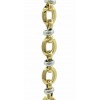 PULSERA PARA SEÑORA DE ORO AMARILLO Y BLANCO DE 750 milésimas (18K) . DISEÑO ITALIANO. 19CMS X 0,90CMS
