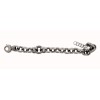 Pulsera de plata con baño de rutenio