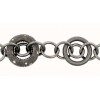 Pulsera de plata con baño de rutenio