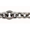 Pulsera de plata con baño de rutenio
