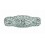 Broche estilo art decó de oro blanco (18K) con diamante