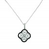 Colgante de plata con zirconitas y cadena