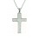 Cruz de plata con piedras