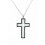Cruz de plata con circonitas