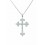 Cruz de plata con circonitas