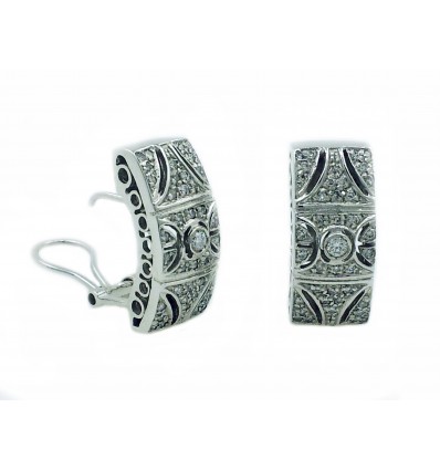 PENDIENTES DE DE ORO BLANCO DE 750 milésimas (18K) CON 78 DIAMANTES TALLA BRILLANTE