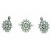 juego oro blanco con diamantes talla brillante