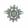 juego oro blanco con diamantes talla brillante
