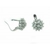 Pendientes de oro blanco (18K) con diamante