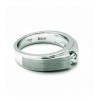 Solitario de oro blanco (18K) con diamante