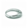 Solitario de oro blanco (18K) con diamante