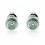 Pendientes de oro blanco (18K) con diamante