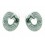 Pendientes de oro blanco (18K) con diamante