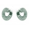 PENDIENTES DE ORO BLANCO DE 750 milésimas (18K) CON 102 DIAMANTES . DIÁMETRO:19,50 MM.