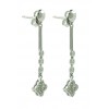 Pendientes de oro blanco (18K) con diamante