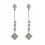 Pendientes de oro blanco (18K) con diamante