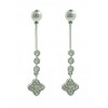 Pendientes de oro blanco (18K) con diamante