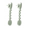 Pendientes de oro blanco (18K) con diamante