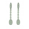 Pendientes de oro blanco (18K) con diamante