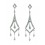 Pendientes de oro blanco (18K) con diamante