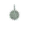 Colgante de oro blanco (18 K) con diamantes