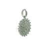 Colgante de oro blanco (18 K) con diamantes.