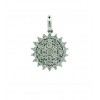 Colgante de oro blanco (18 K) con diamantes.