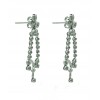 Pendientes de oro blanco (18K) con diamante