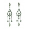 Pendientes de oro blanco (18K) con diamante
