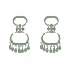 Pendientes de oro blanco (18K) con diamante