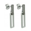 Pendientes de oro blanco (18K) con diamante