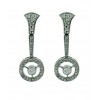 Pendientes de oro blanco (18K) con diamante