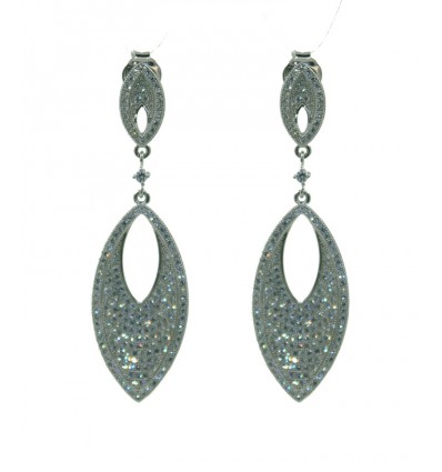 Pendientes de plata con zirconitas