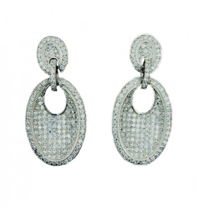 Pendientes de plata con zirconitas