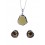 Pendientes de plata con piedra de color