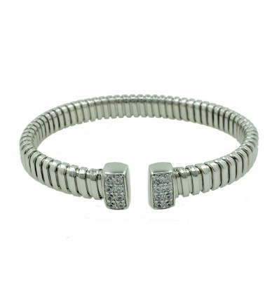 Pulsera de plata y zirconitas