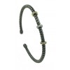 Pulsera de plata y oro con zirconitas