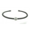 Pulsera de plata y oro con zirconitas