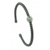 Pulsera de plata y oro con zirconitas