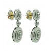 Pendientes de oro blanco (18K) con diamante