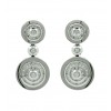 Pendientes de oro blanco (18K) con diamante